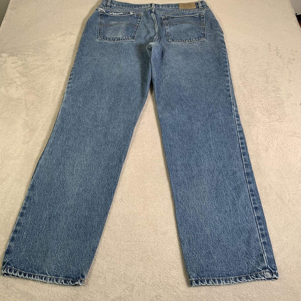 Vintage Bugle Boy Gold Crest Loose Fit Jeans Mens 36x34 Medium Straight Baggy